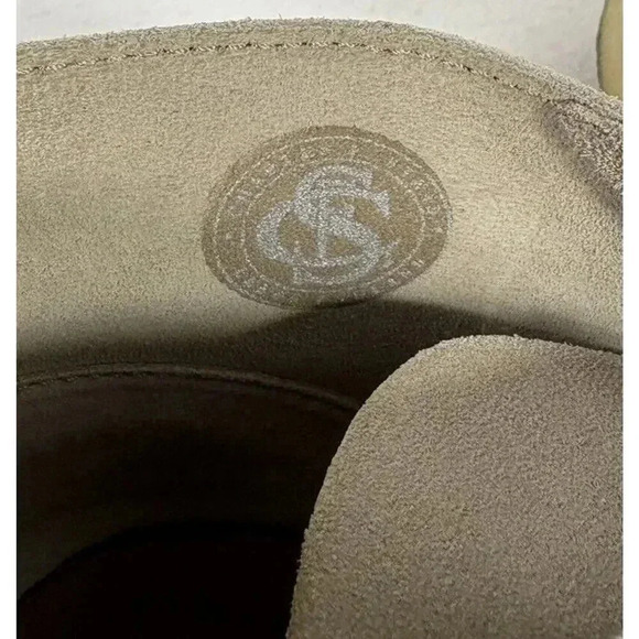 Clarks Bushacre II Mens 8 Gray Tan Suede Leather Chukka Desert Lace Up Boots - Picture 7 of 8